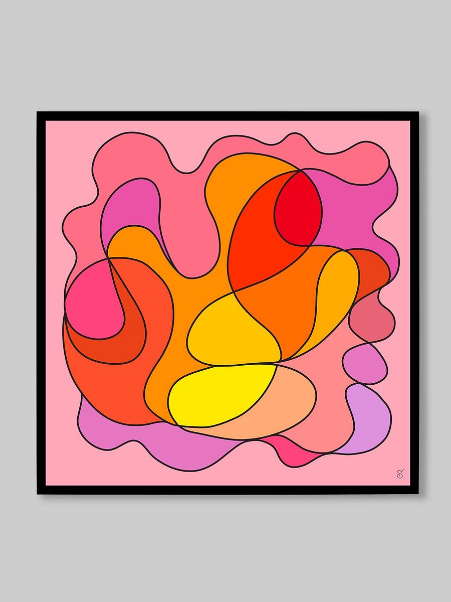 Vibrant Canvas Art: Abstract Color Explosion - Abstract Square No. 5 product image (170)