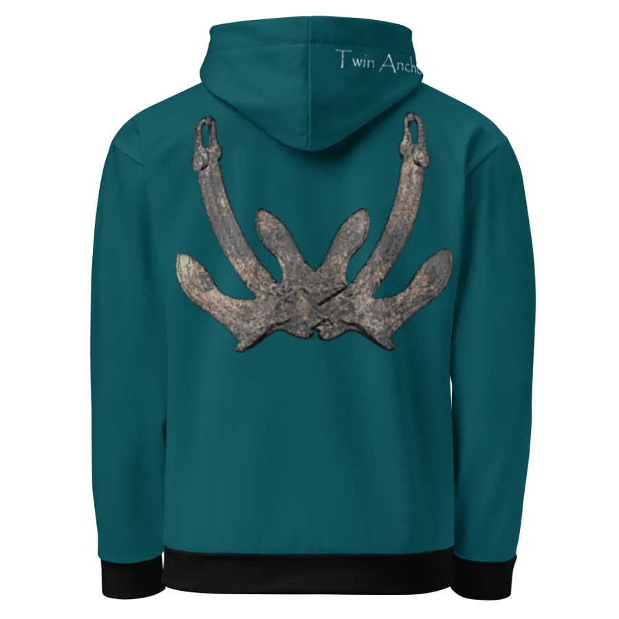 Teal Anchor Hoodie product image (1)