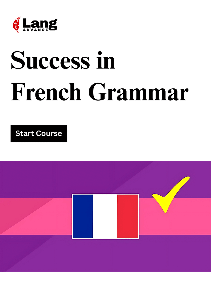 Success in French Grammar | The Present Perfect (past) Tense product image (1)