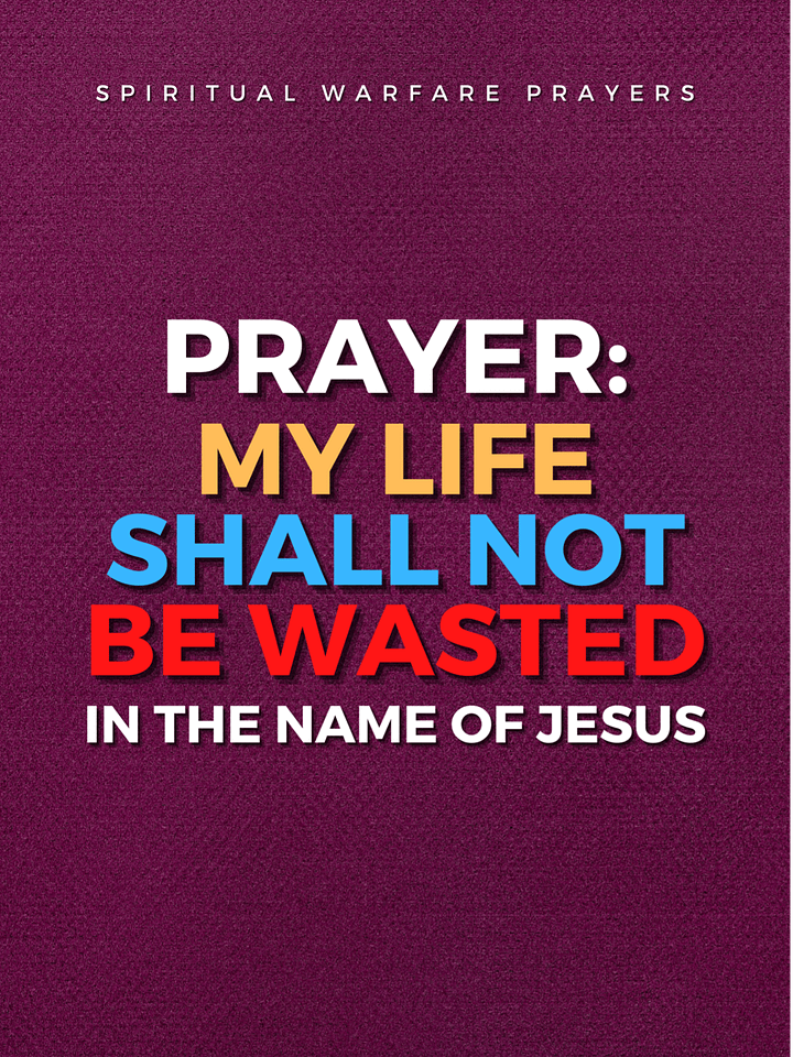 My Life Shall Not Be Wasted Prayers product image (1)
