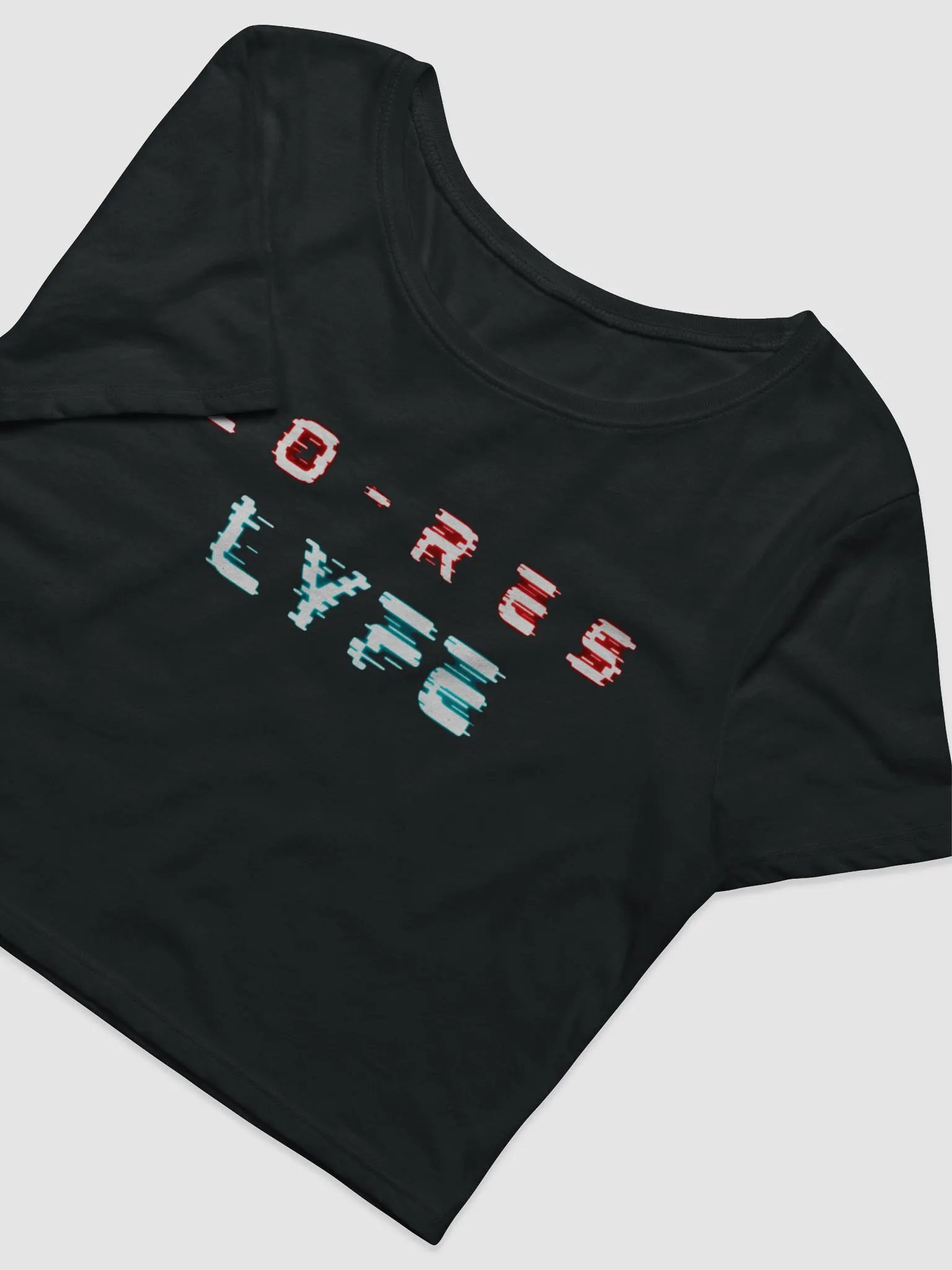 LO-RES LYFE Glitch Crop Tee product image (3)