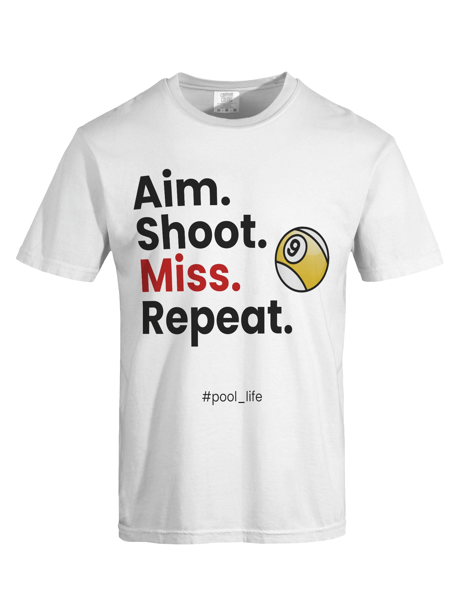 9-ball Pool Life T-shirt (White) product image (3)