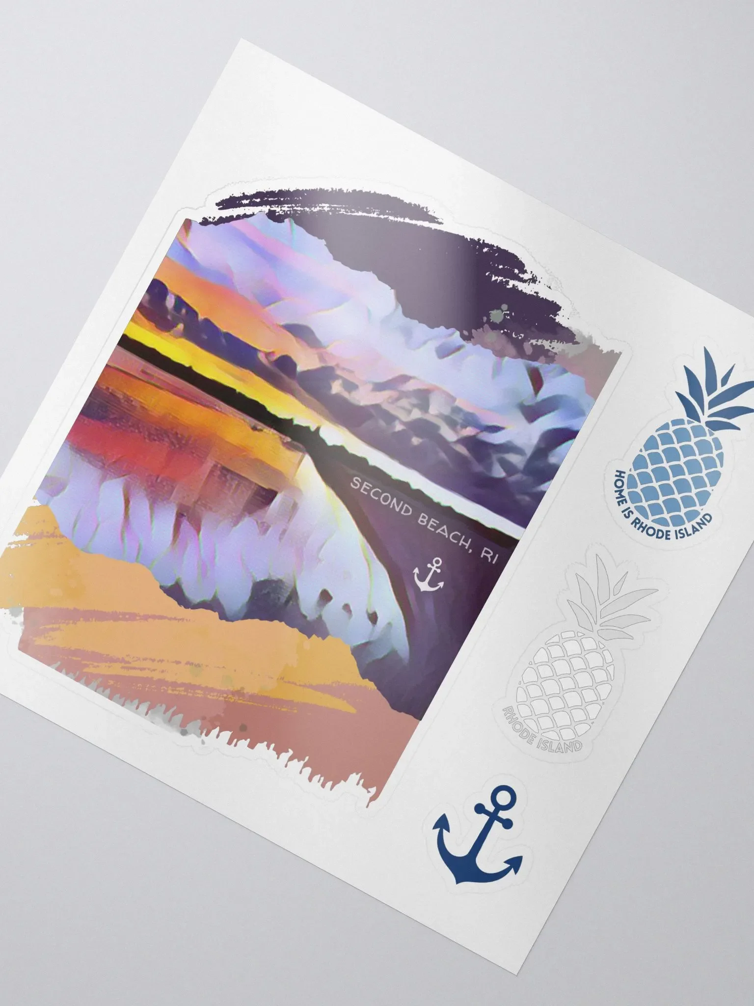 Sachuest Beach Sunset Sticker Pack product image (2)
