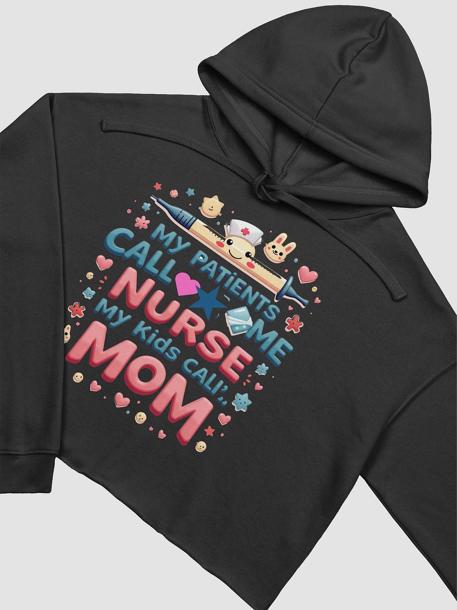 Nurse Mom Playful Crop Hoodie product image (23)