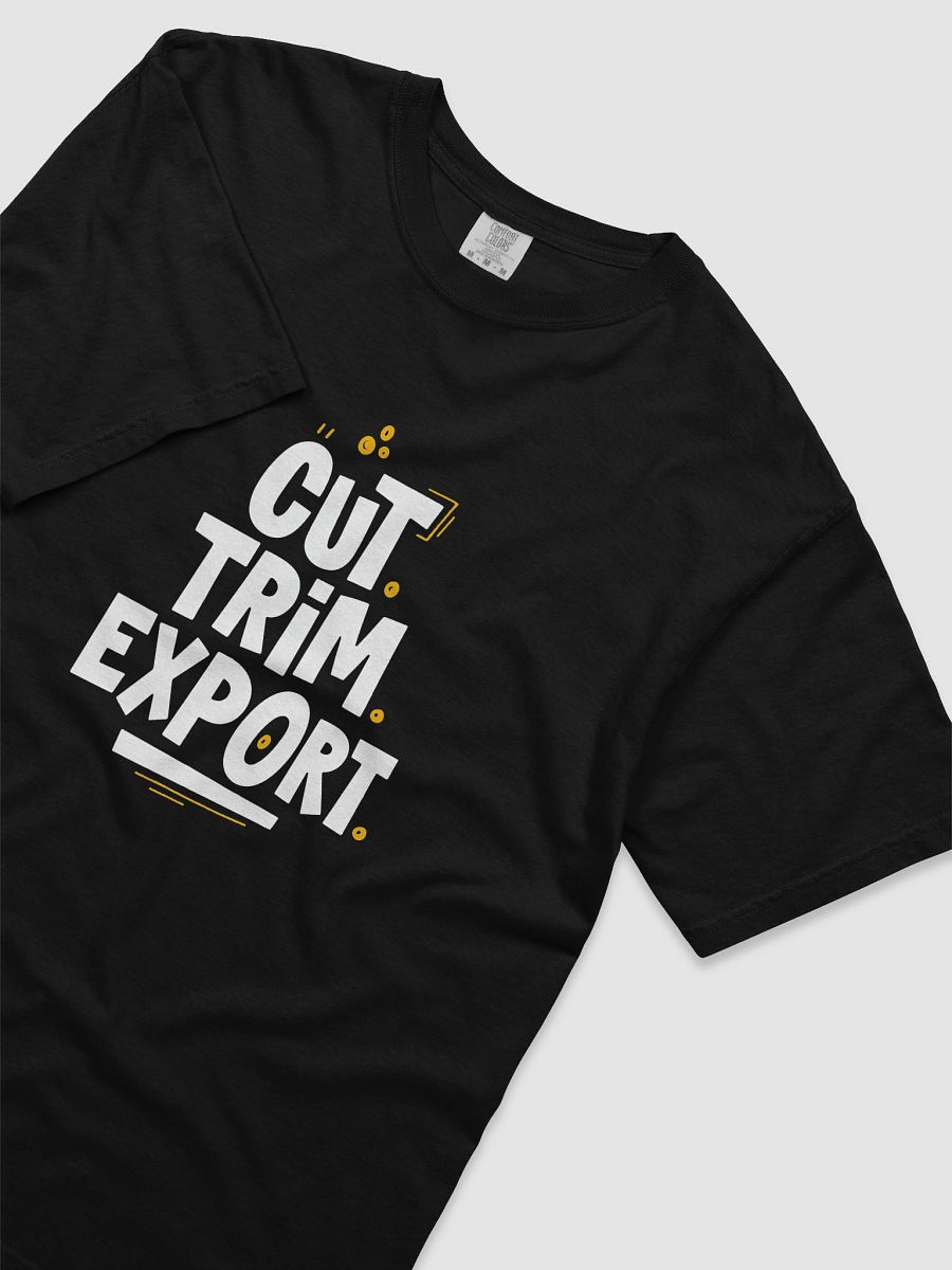 Cut Trim Export | Bold Video Editor T-Shirt product image (3)