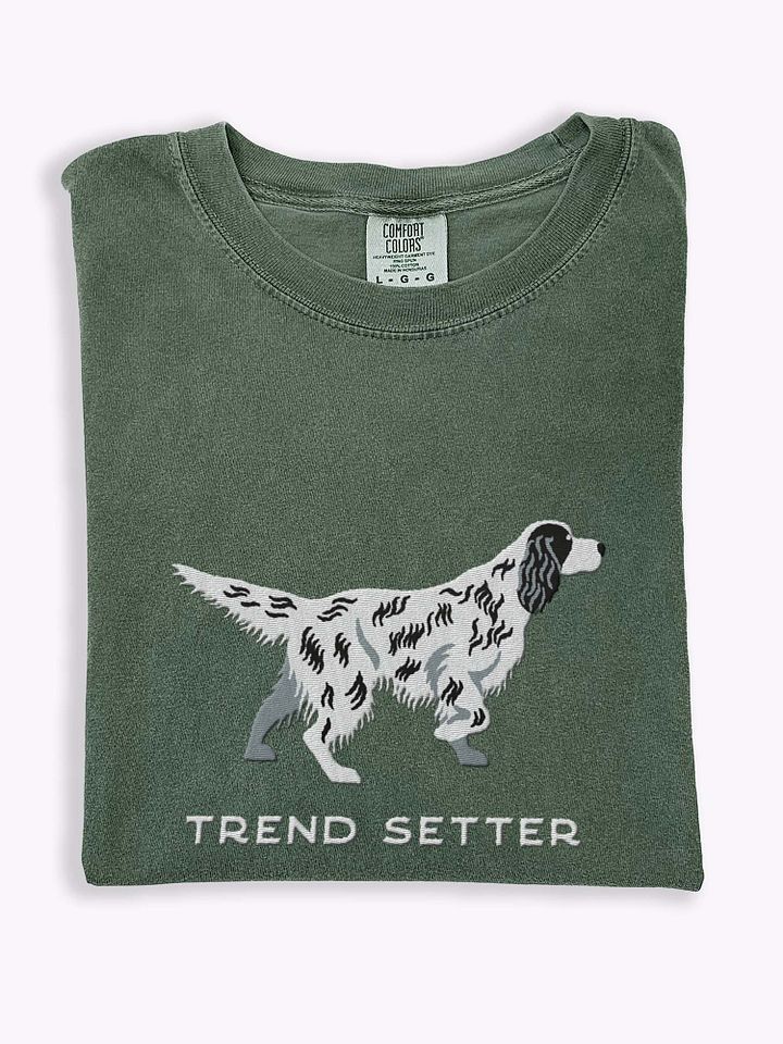 Trend Setter T-Shirt(Embroidered) of an English Setter product image (1)