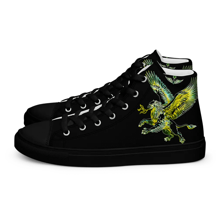 Gripen Flying Green//Griffin/Men's High Top Canvas Shoes by Allcolor product image (2)