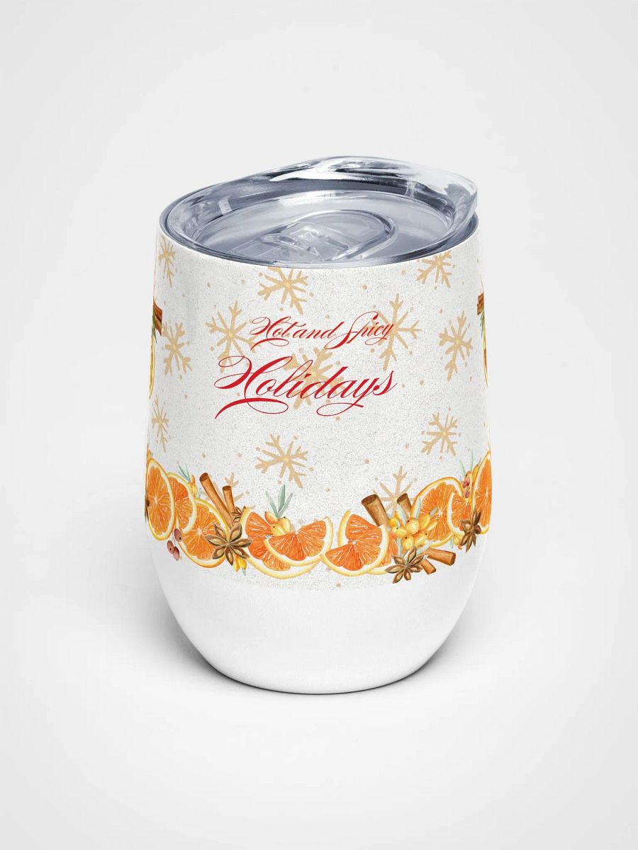 Holiday Spice Wine Tumbler gift for moms dads friends colleagues product image (1)