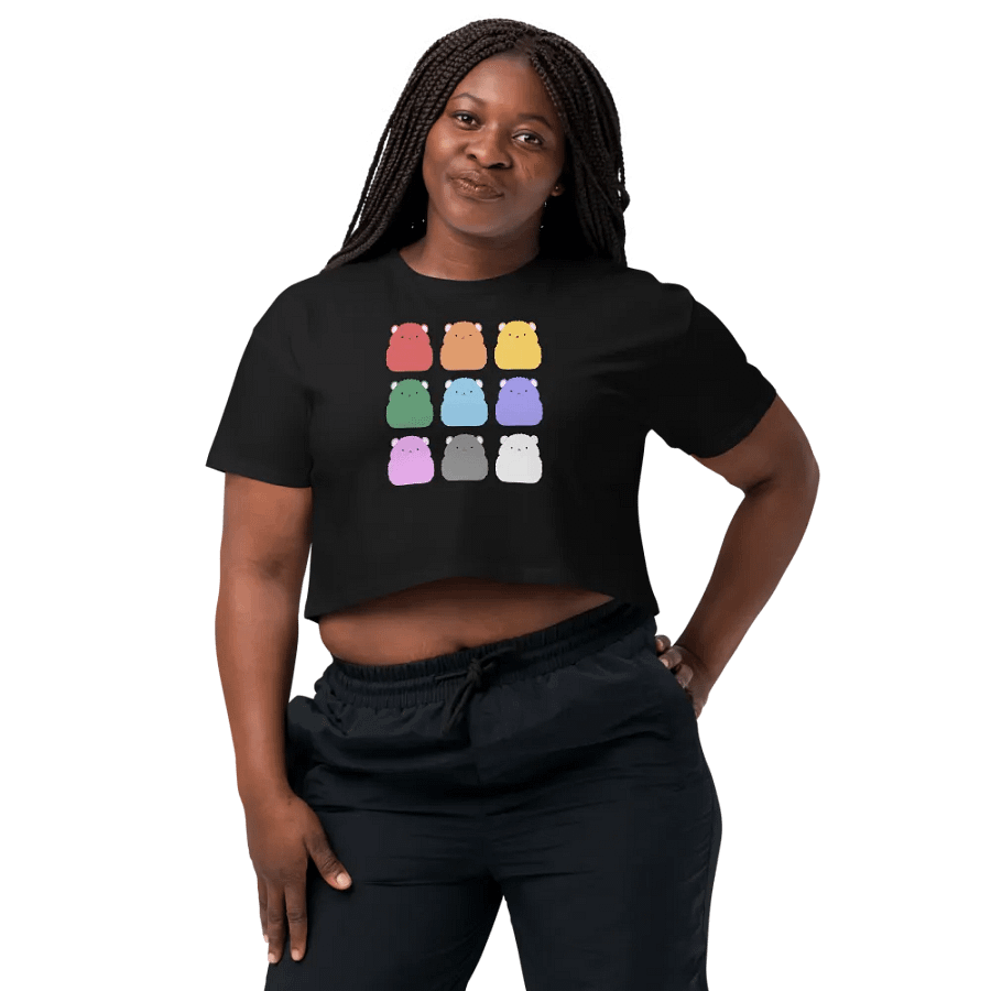 Rainbow Hamster Colours - Crop Tee product image (6)