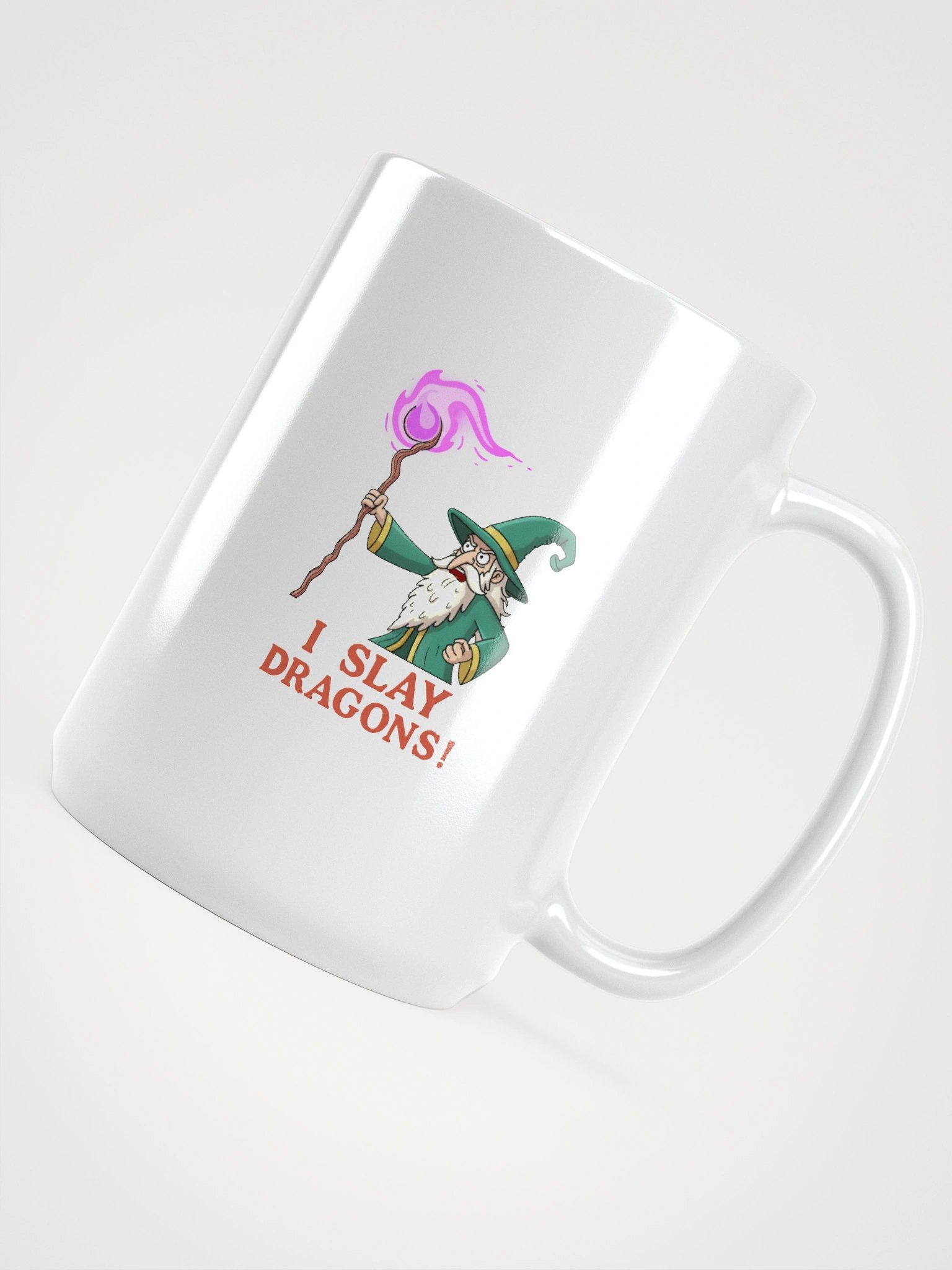 “I Slay Dragons” – Jon Arthon Wizard Coffee Mug product image (4)