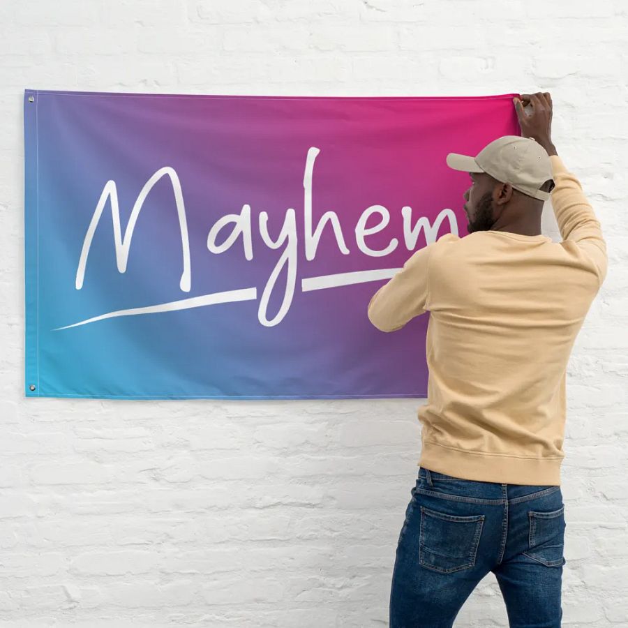 Mayhem Signature Flag product image (11)