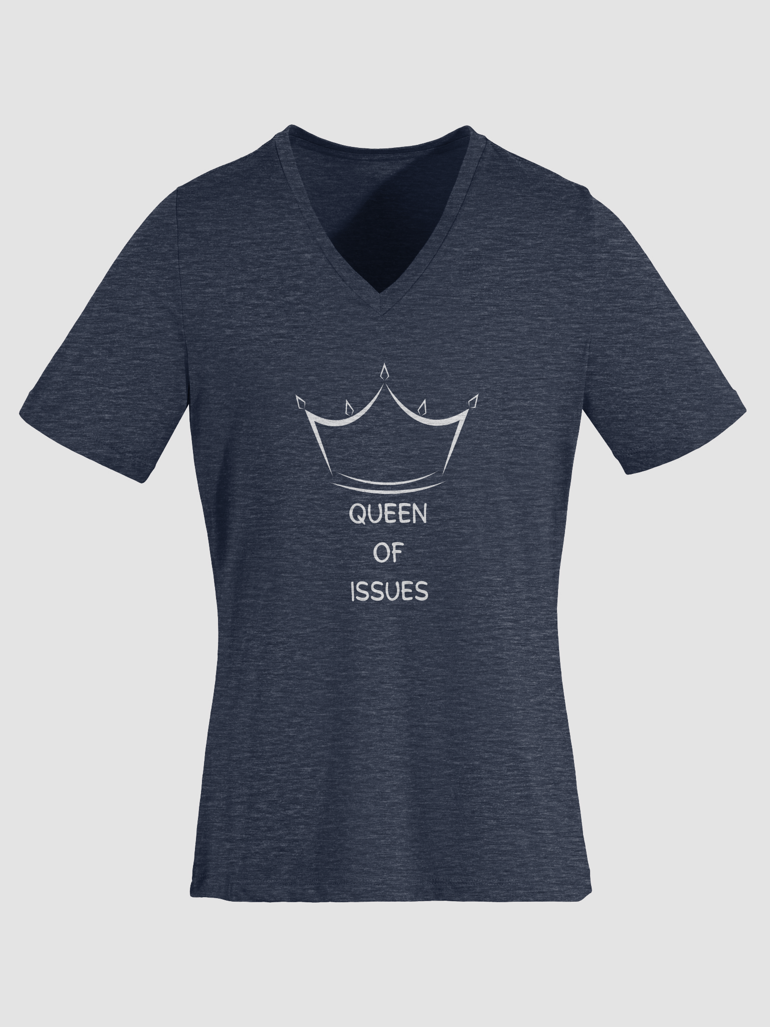 Queen Of Issues Relaxed V-Neck Tee product image (12)