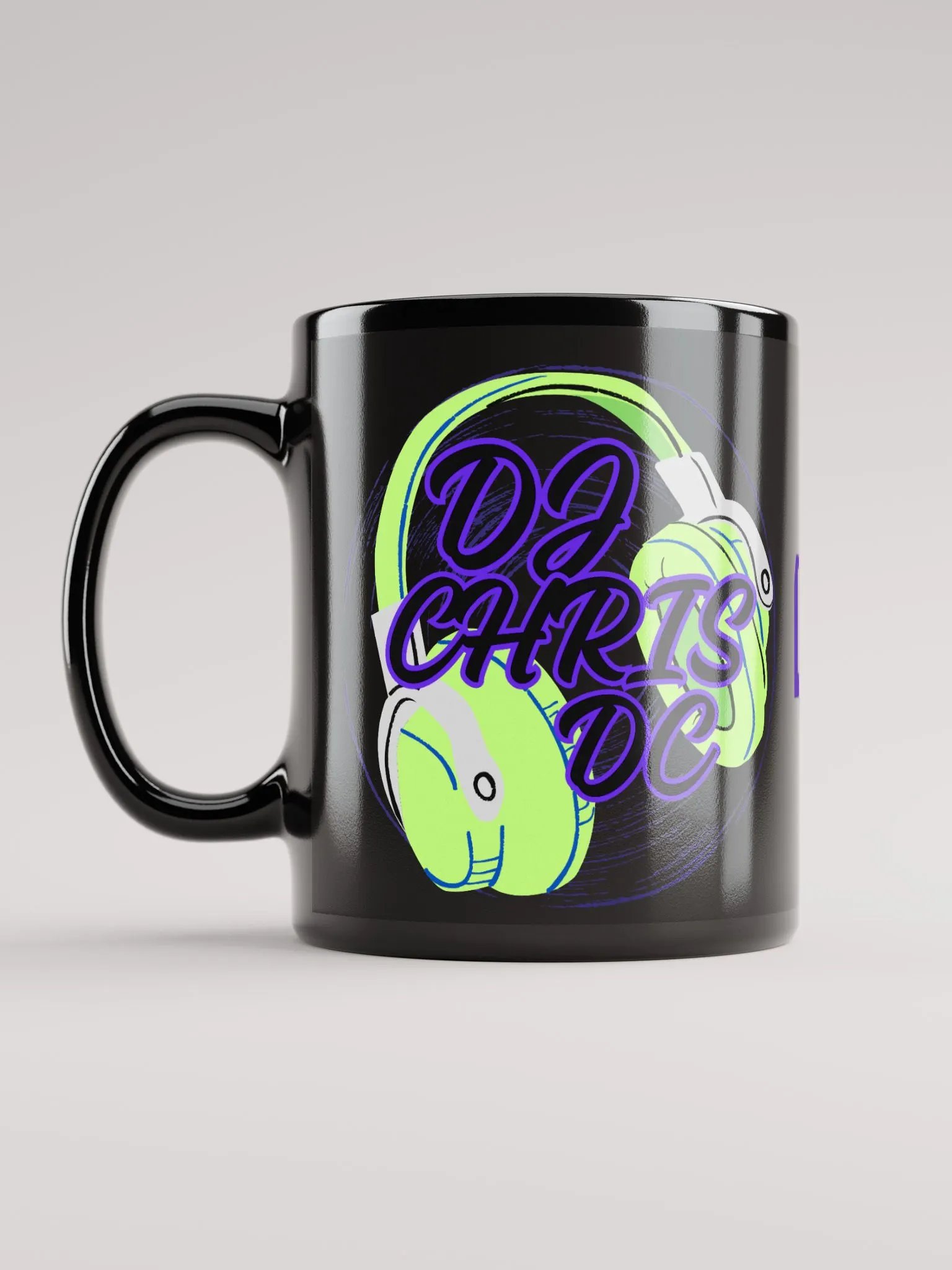 Black Mug With Lime Green Graphic product image (6)