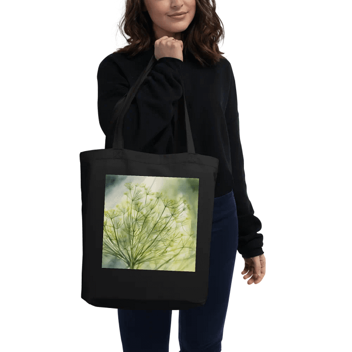 Sunlit Dill, Organic Cotton Twill Tote Bag product image (1)