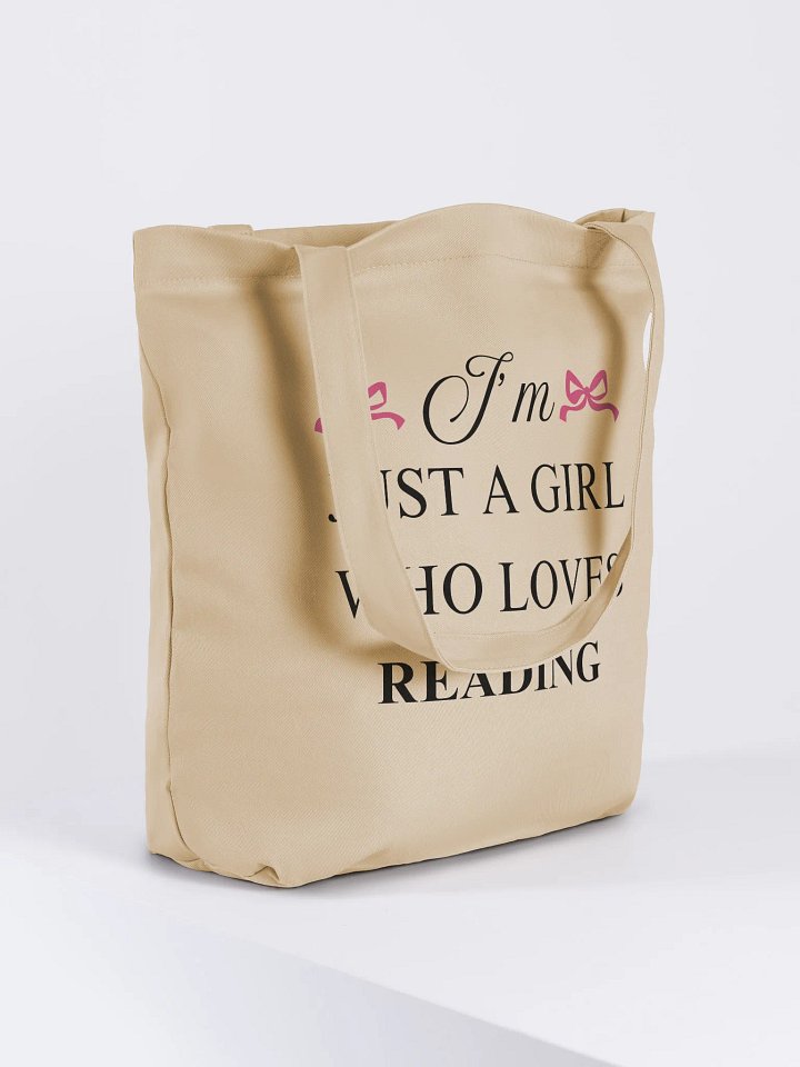 I'm Just a Girl Who Loves Reading Tote Bag product image (1)