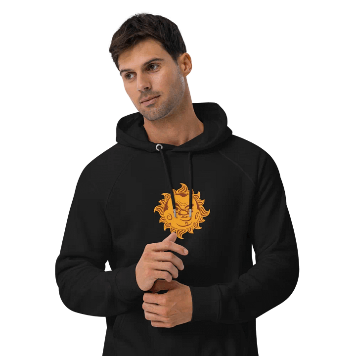 Unisex Eco Raglan Hoodie, ColorLogo product image (1)