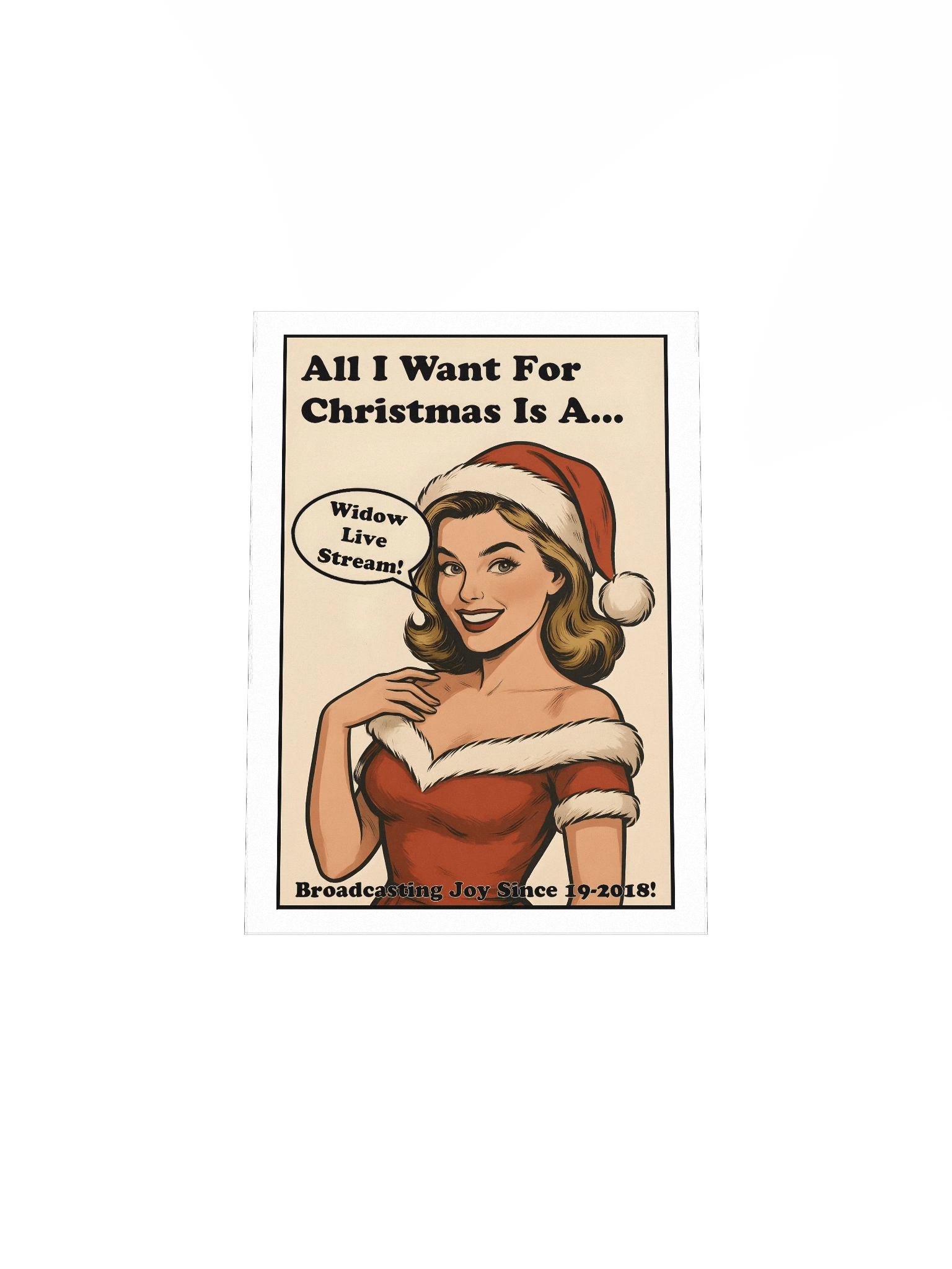 Widow Vintage Christmas Poster product image (30)