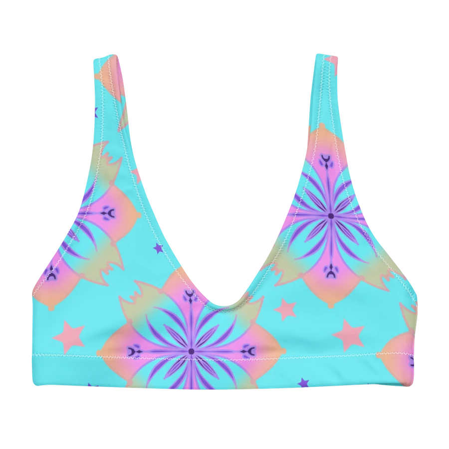 Pretty Pastel Bow Pattern Padded Bikini Top product image (2)