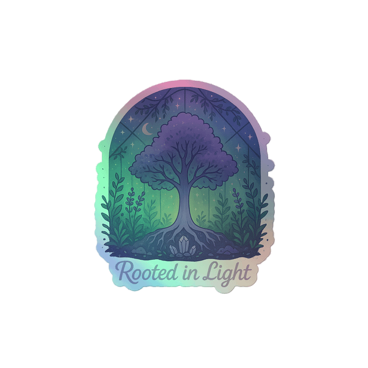 Rooted In Light Holo Sticker product image (2)
