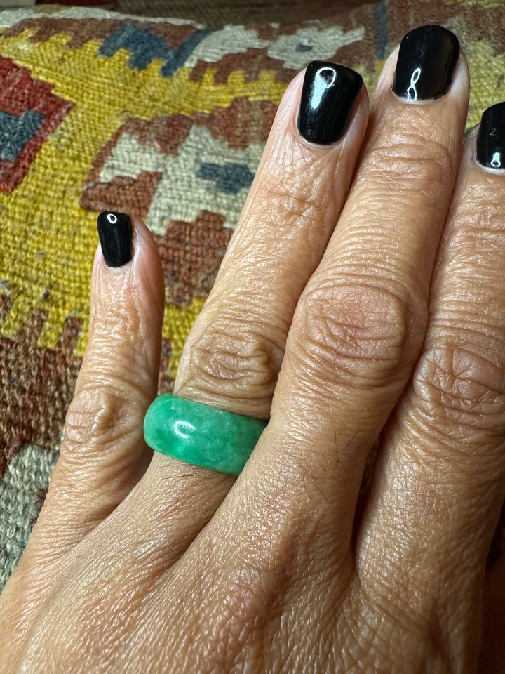 Vibrant Green Jade Ring product image (2)