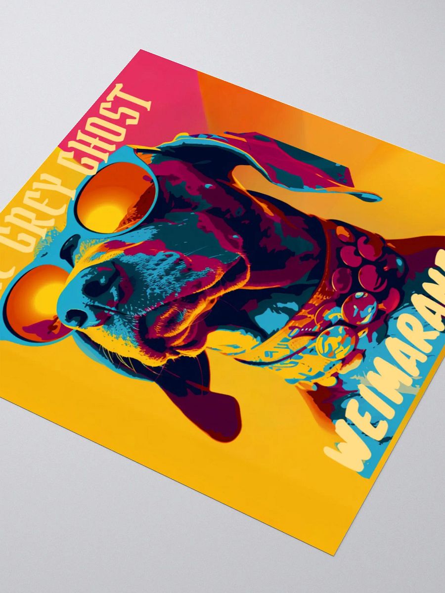 The Grey Ghost Weimaraner Kiss Cut Sticker product image (7)