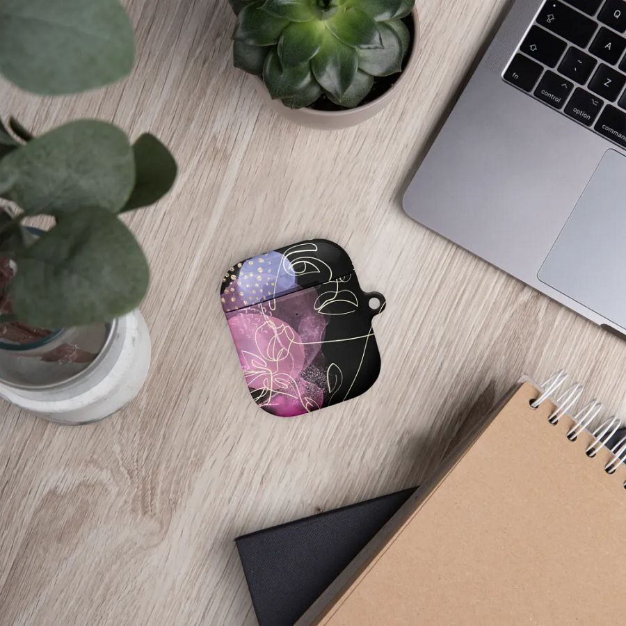 Whimsical Faces & Flora AirPods® Case gift for moms friends sons daughters product image (9)