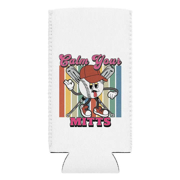 Calm Your Mitts Baseball Peaceful Playtime Coozie product image (1)