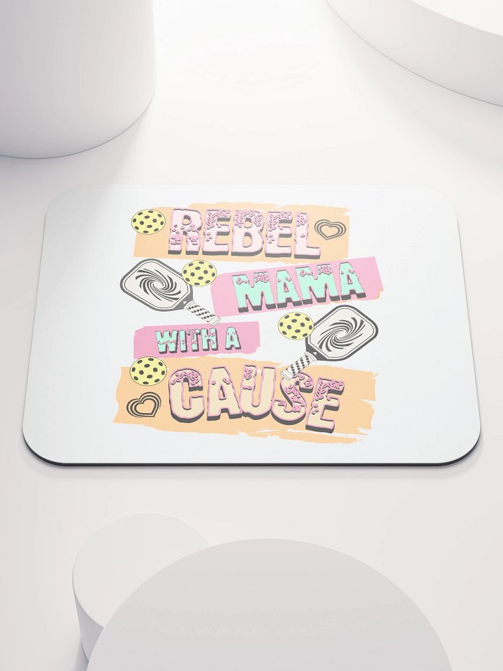 Rebel Mama With A Cause Pickleball Mouse Pad product image (1)