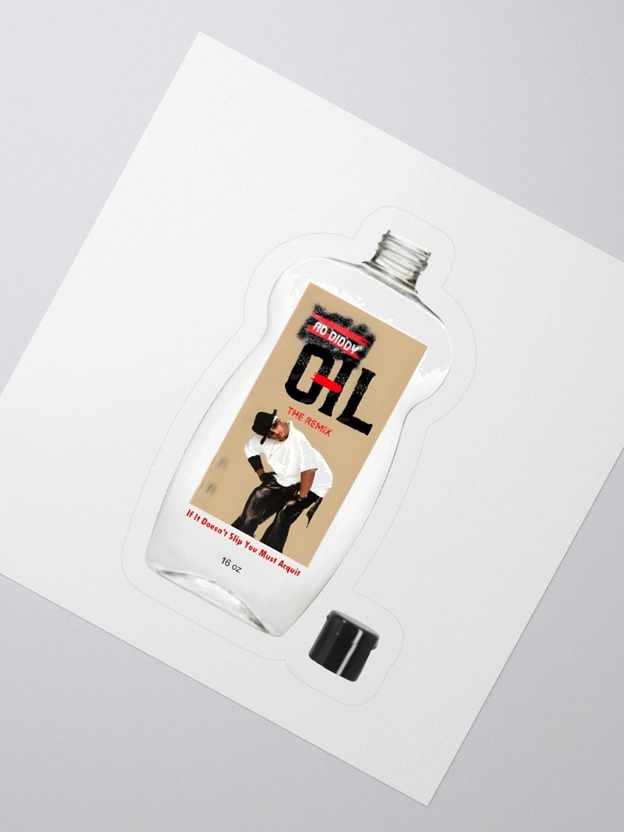 No Diddy Oil Bottle Sticker product image (5)