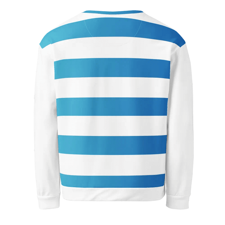Gradient Blue and White Striped Sweatshirt product image (2)
