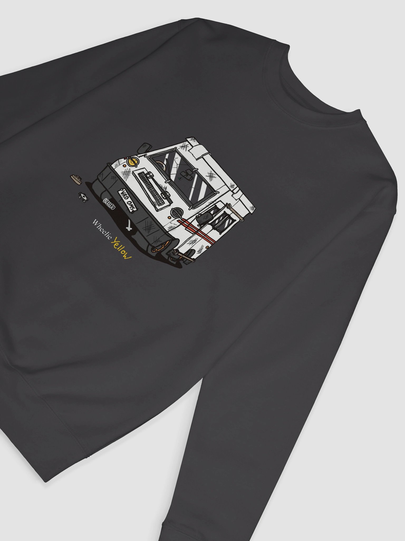 A not-ok Wheelie Yellow sweatshirt! product image (20)