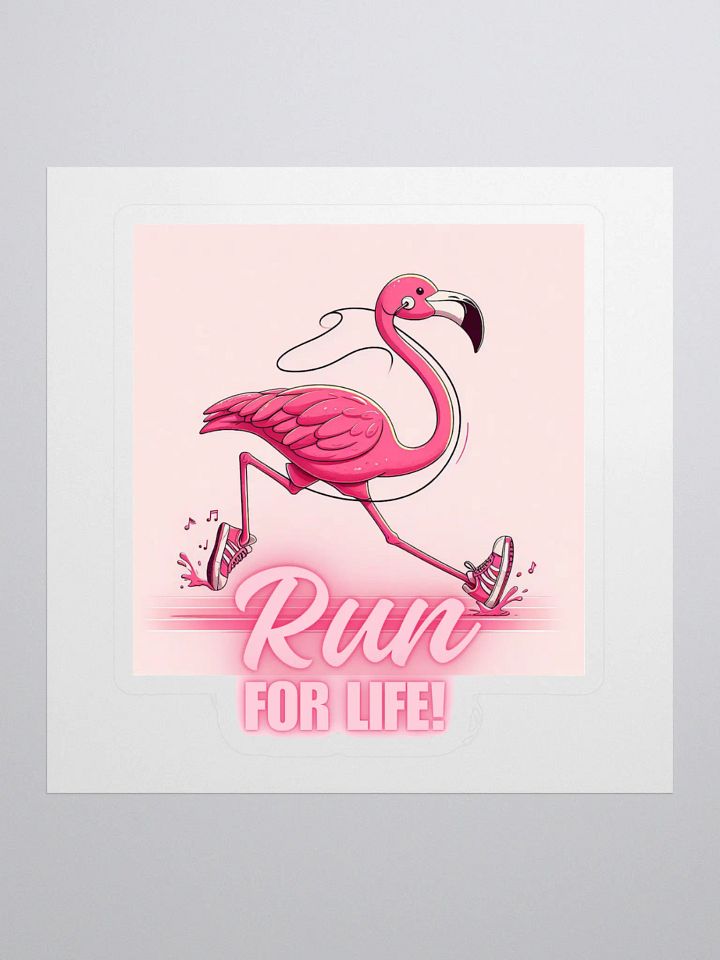 Flamingo Run For Life Stickers product image (1)