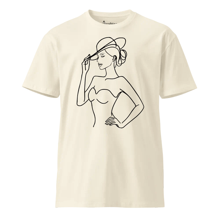 Elegance in Line AS Colour Unisex Premium T-Shirt white version product image (1)