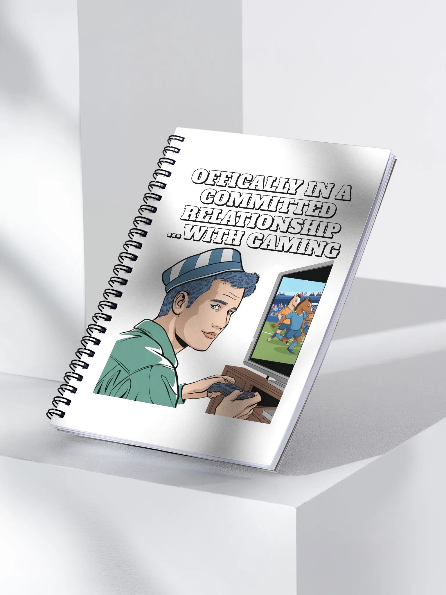 Offically In A Committed Relationship...With Gaming Funny Spiral Notebook product image (4)