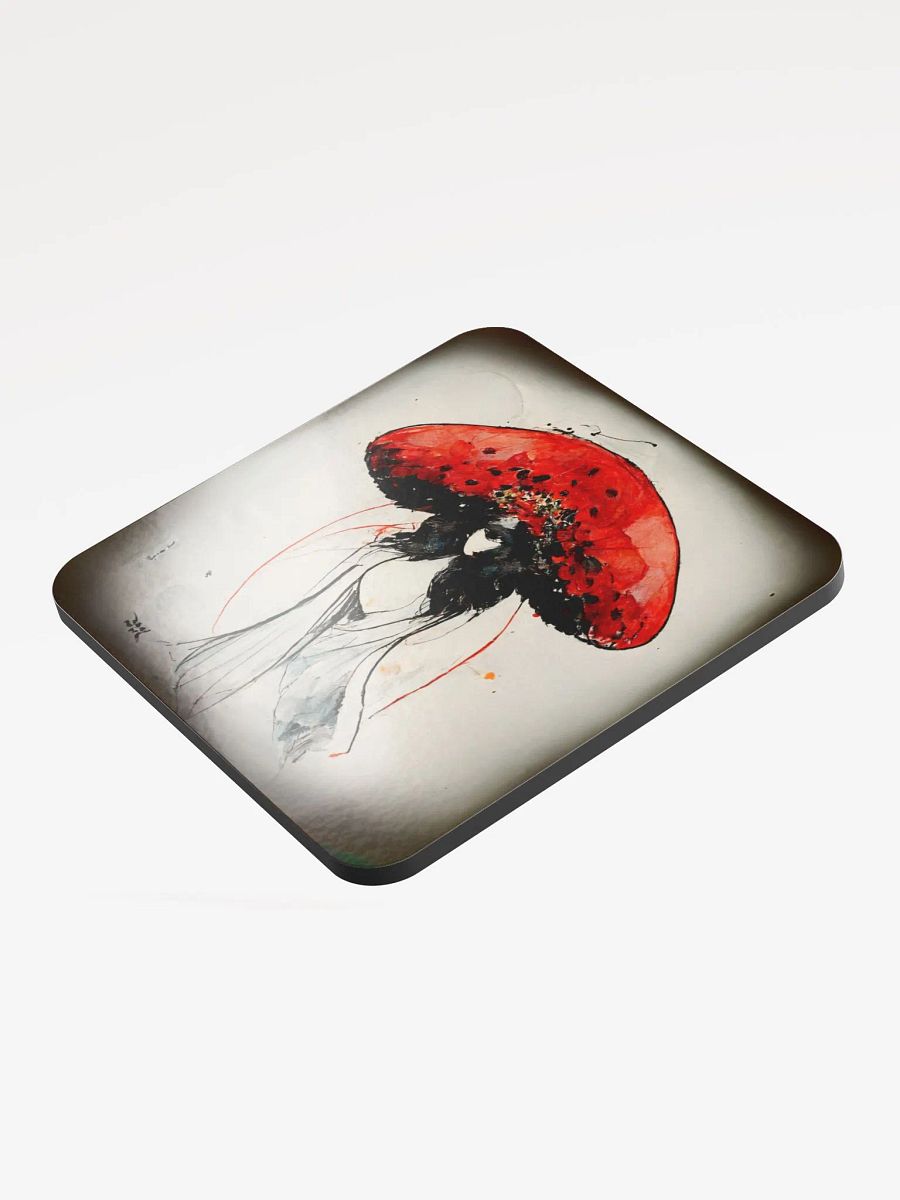 Whimsical Mushroom Hat Cork Coaster product image (3)