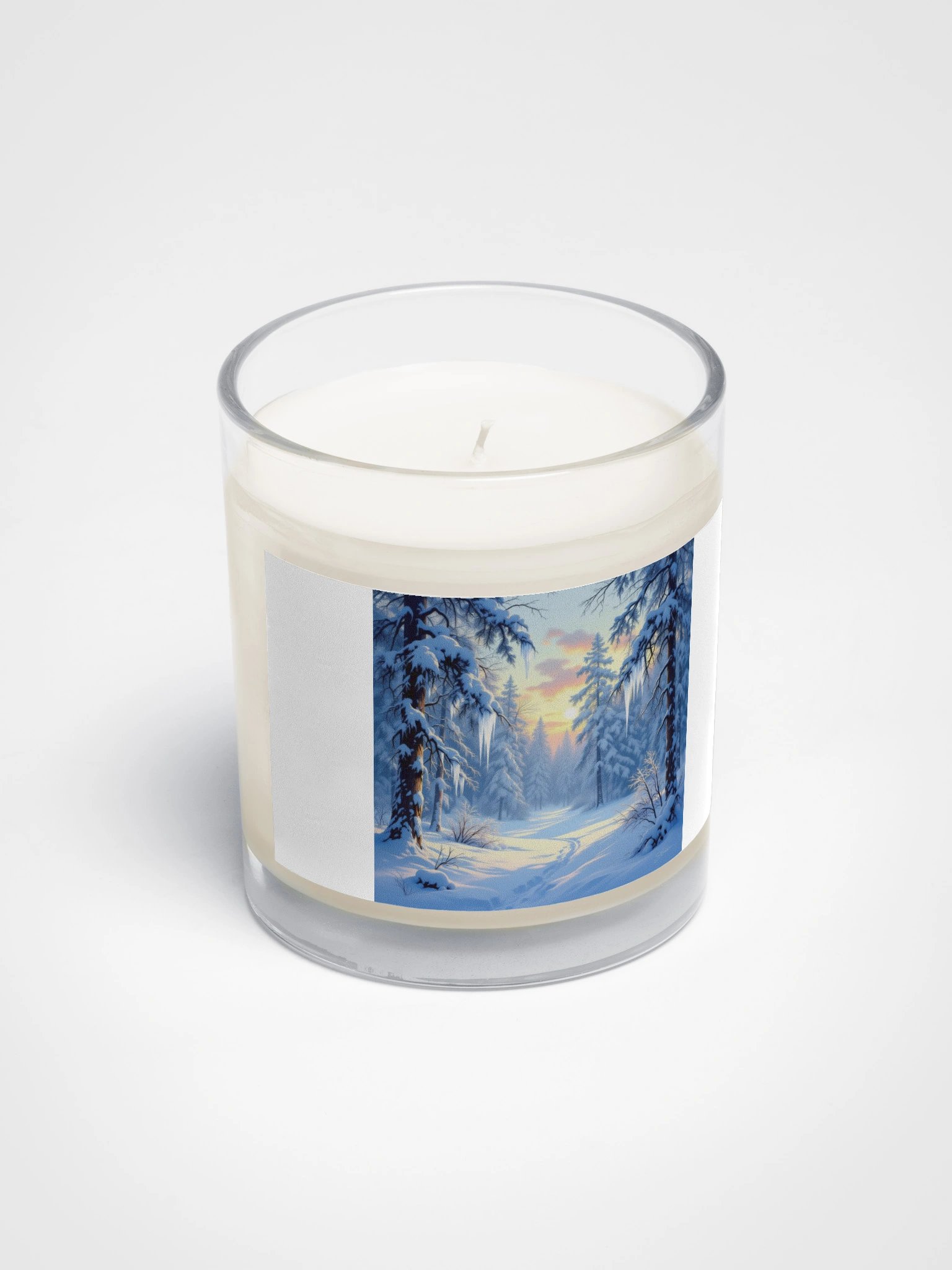 Winter Forest Sunset Soy Wax Candle product image (2)