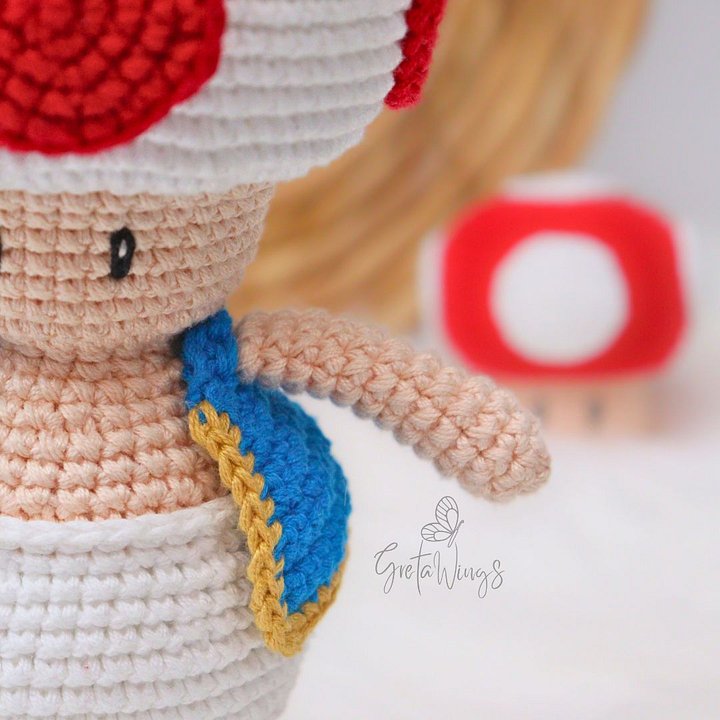 Patrón de amigurumi de sapo de la serie Mario Bros (descarga digital) product image (2)