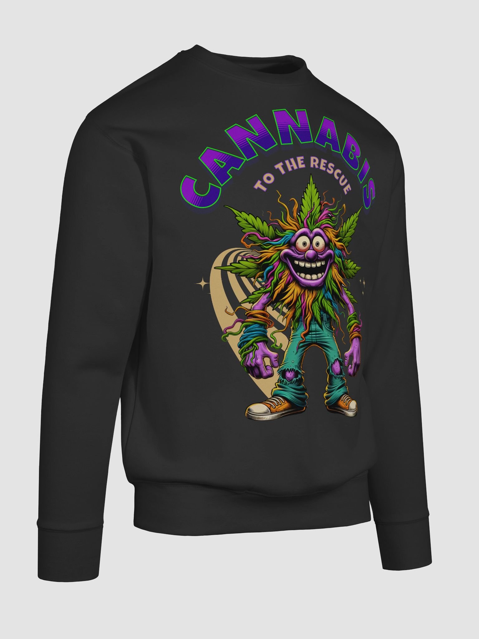 Hairy Bud - Cannabis to the Rescue - Premium Unisex Sweatshirt product image (2)