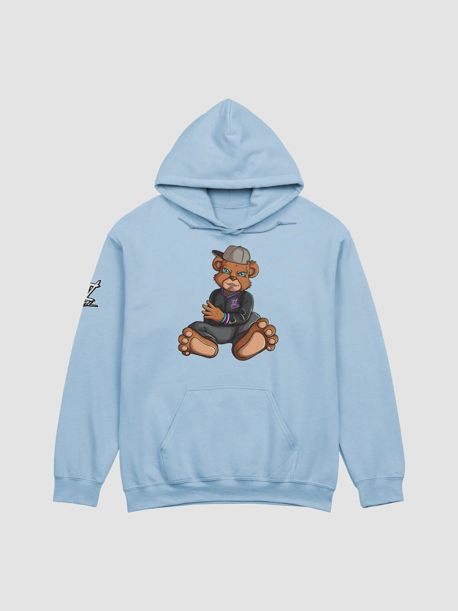 Sitting Bear Light Blue Classic Hoodie product image (1)