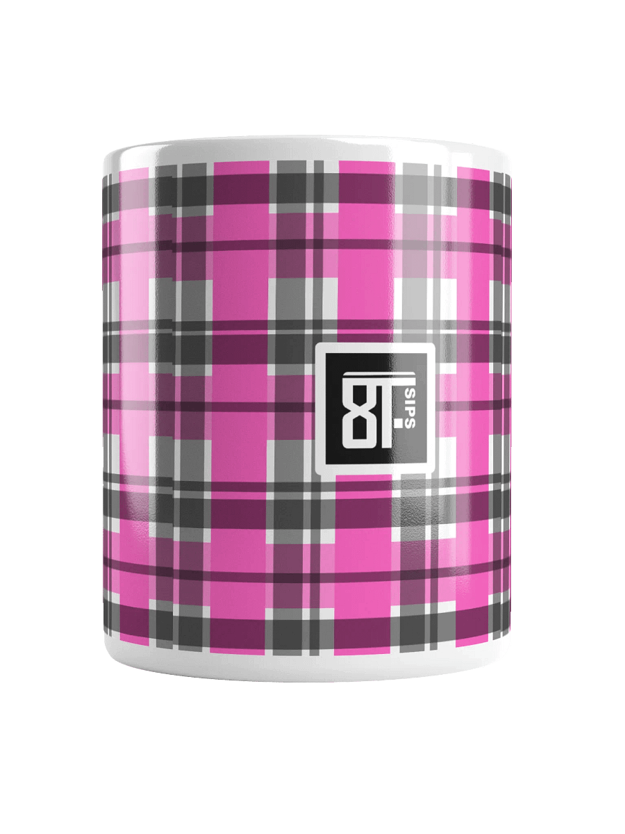 8T Sips Founders Plaid White Glossy Mug product image (5)