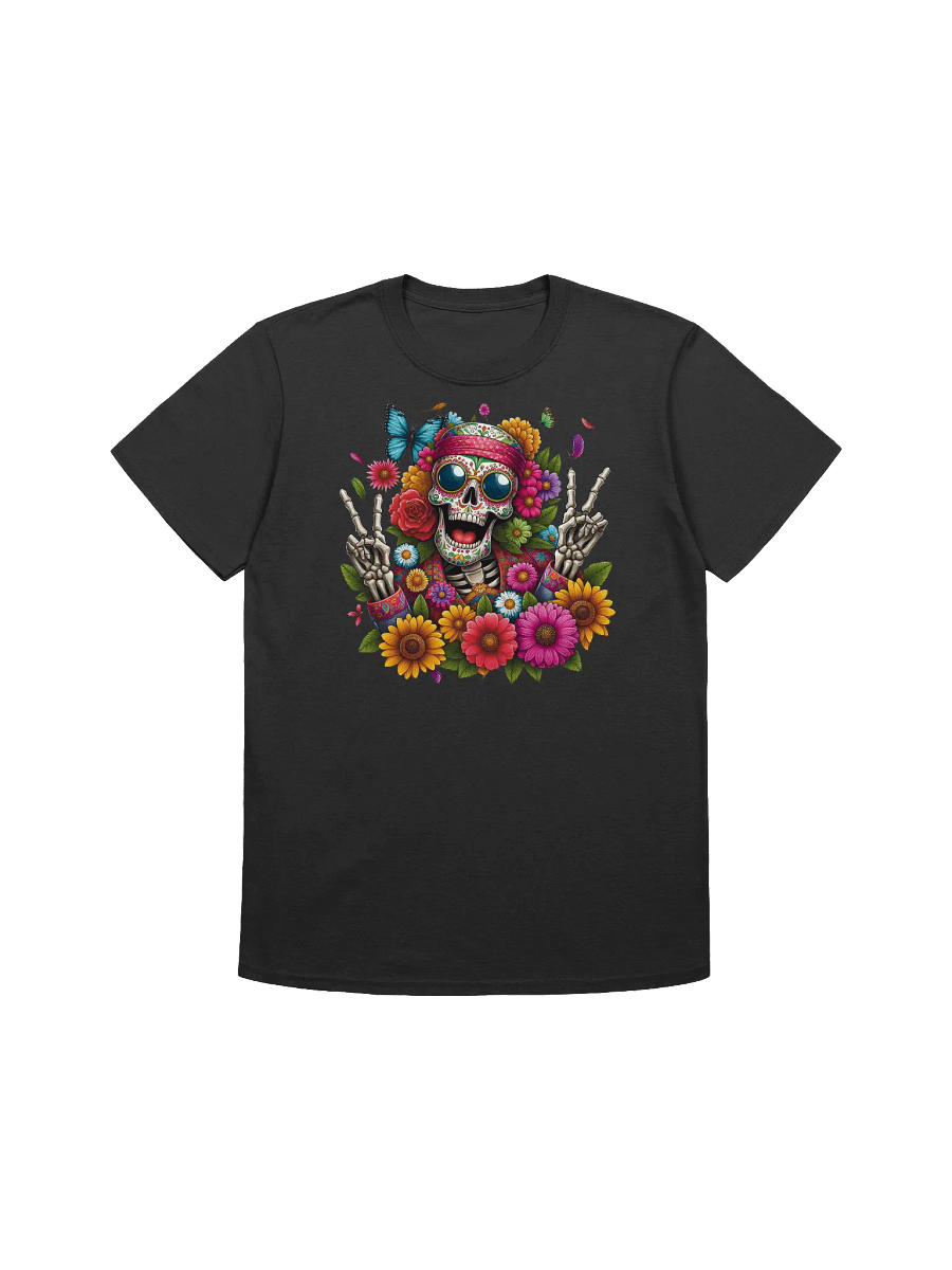 Sugar Skull Art - Día de los Muertos Delight Artful Remembrance T-Shirt product image (4)