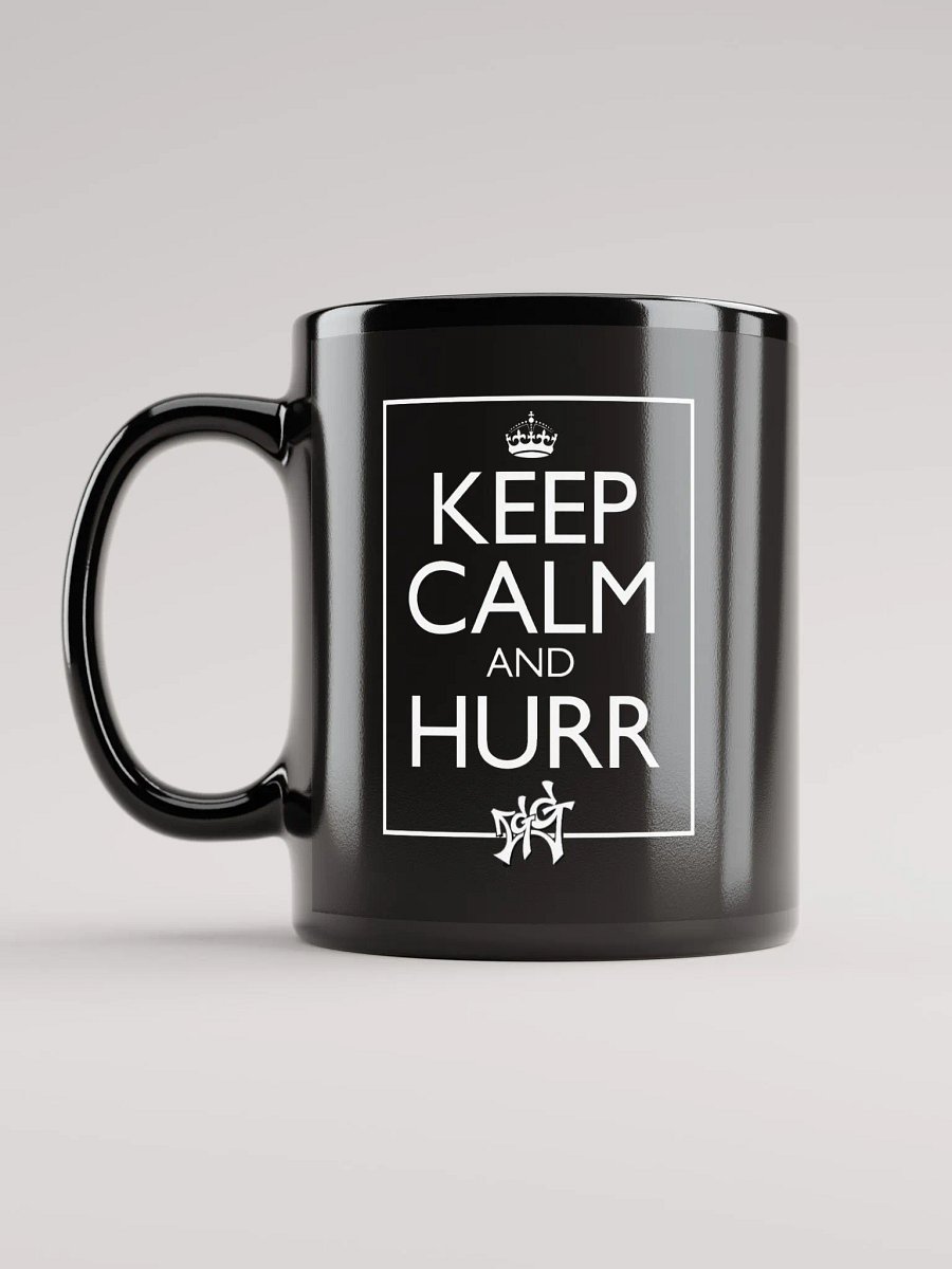 Keep calm and HURR Black Glossy Mug product image (2)