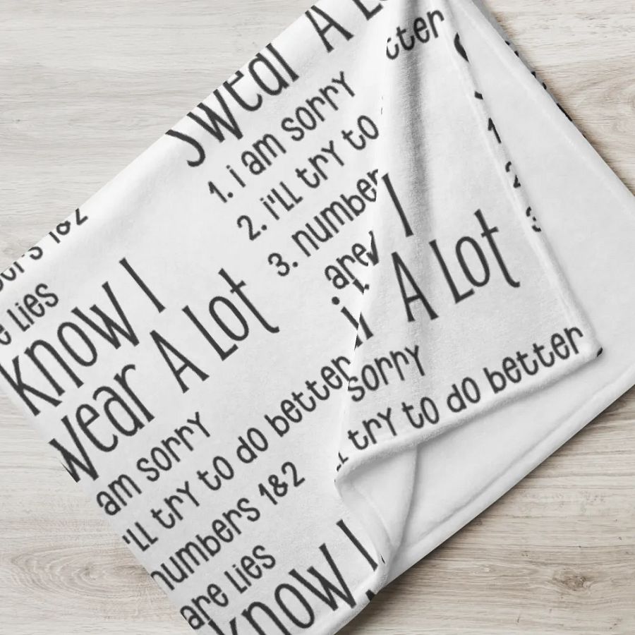 I Know I Swear A Lot Blanket product image (5)