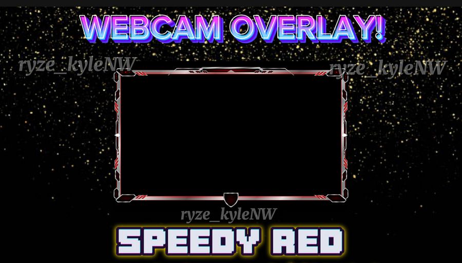 Webcam Overlay SPEEDY RED product image (1)