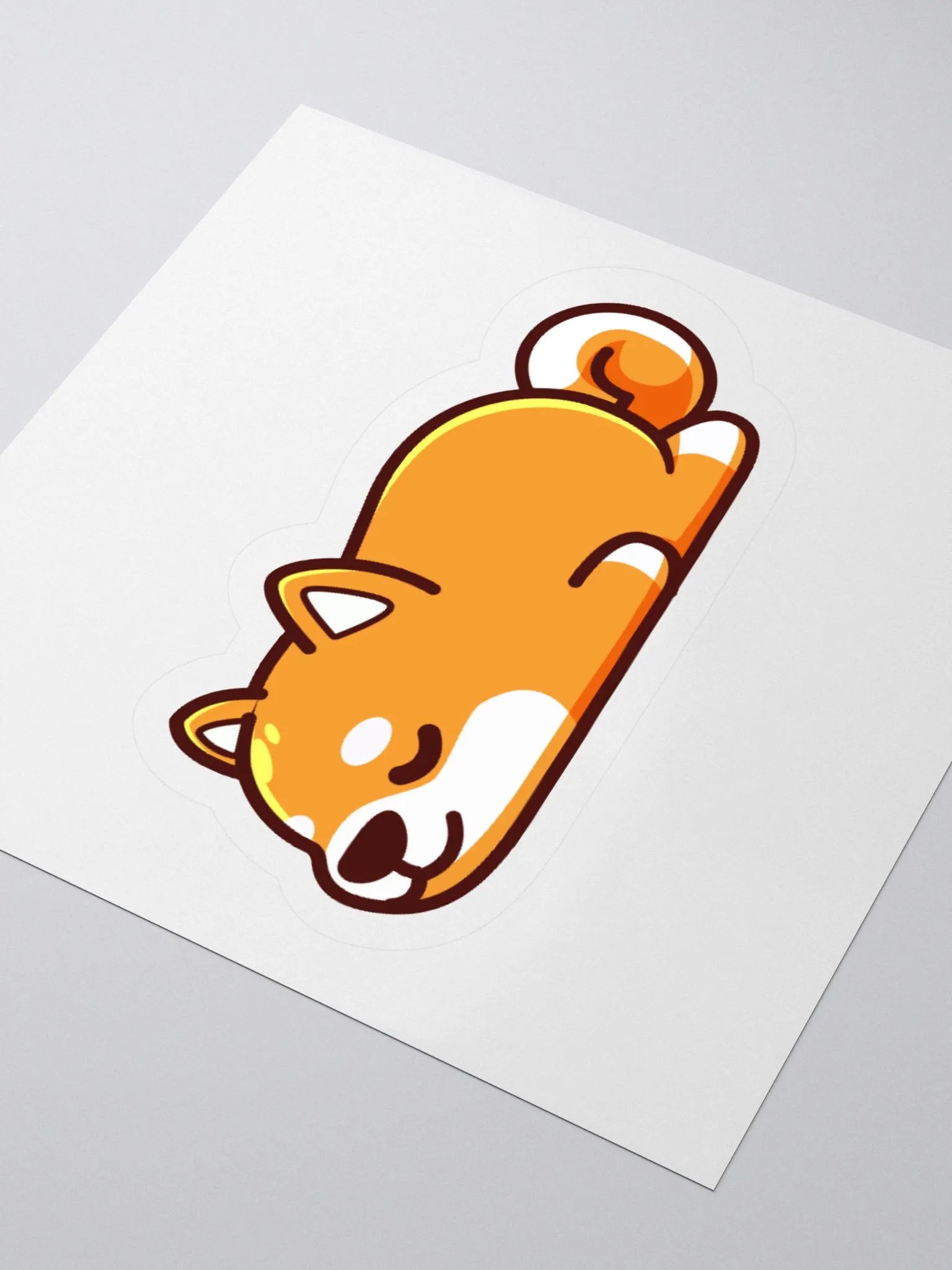 Sleepy shiba sticker product image (8)
