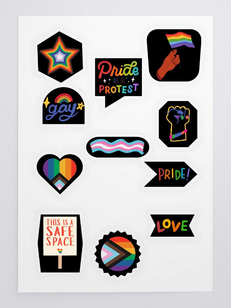 LGBTQ+ Full Sticker Sheet product image (3)