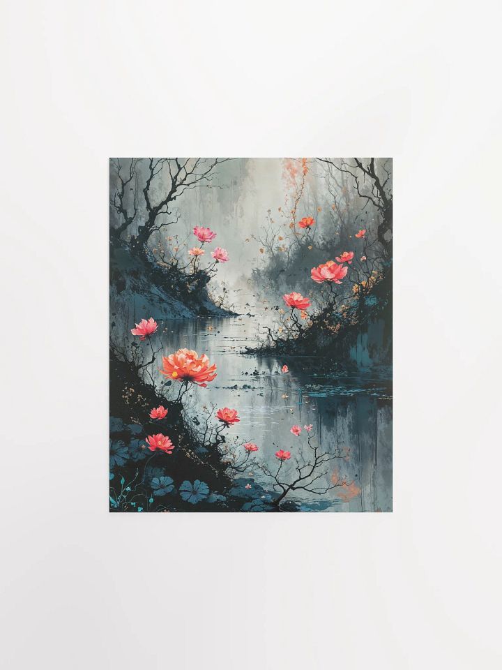 Petals of the Quiet Stream Matte Poster product image (1)