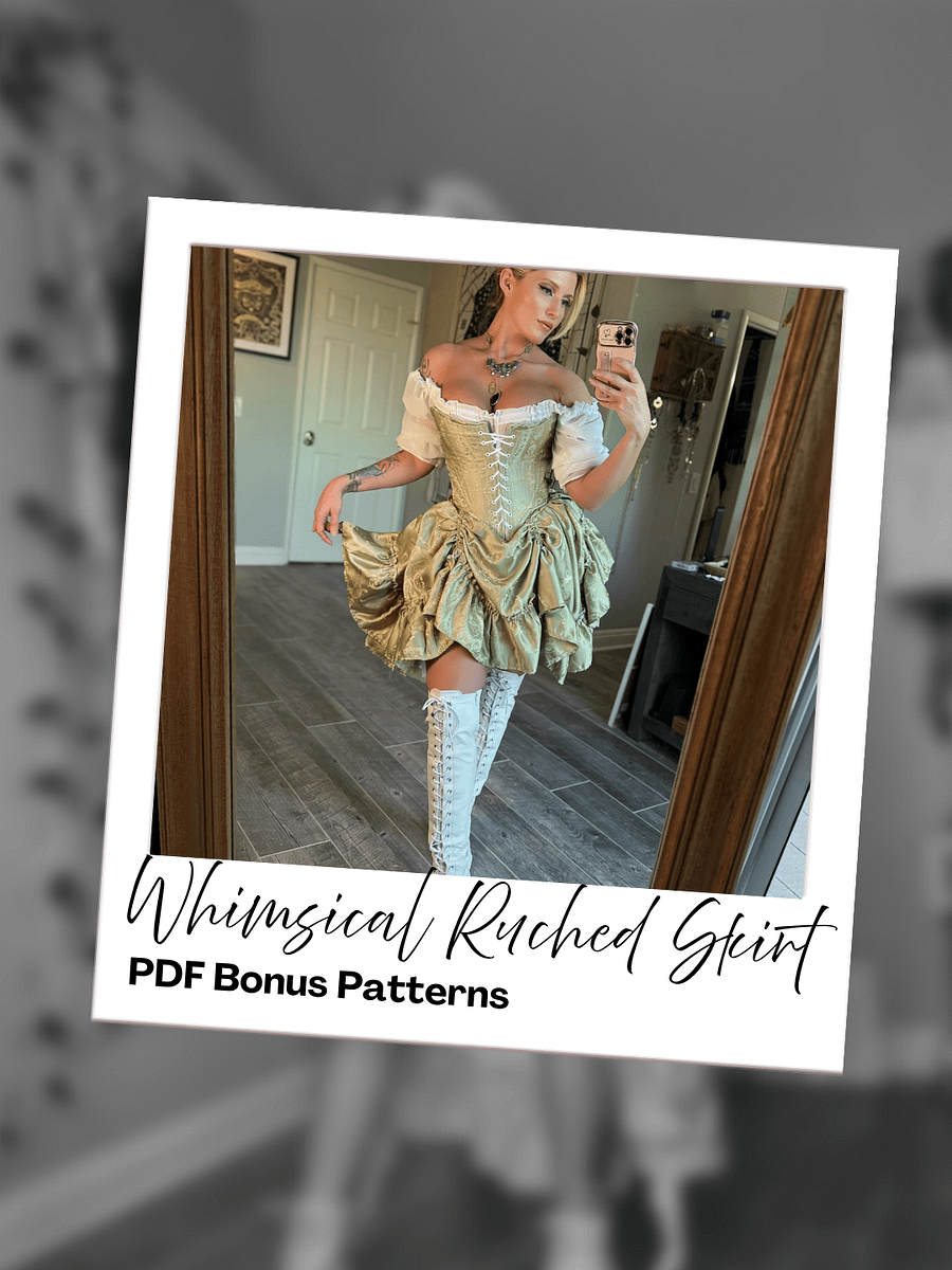 PDF Whimsical Skirt Belt Pattern & Bonus Skirt Pattern product image (2)