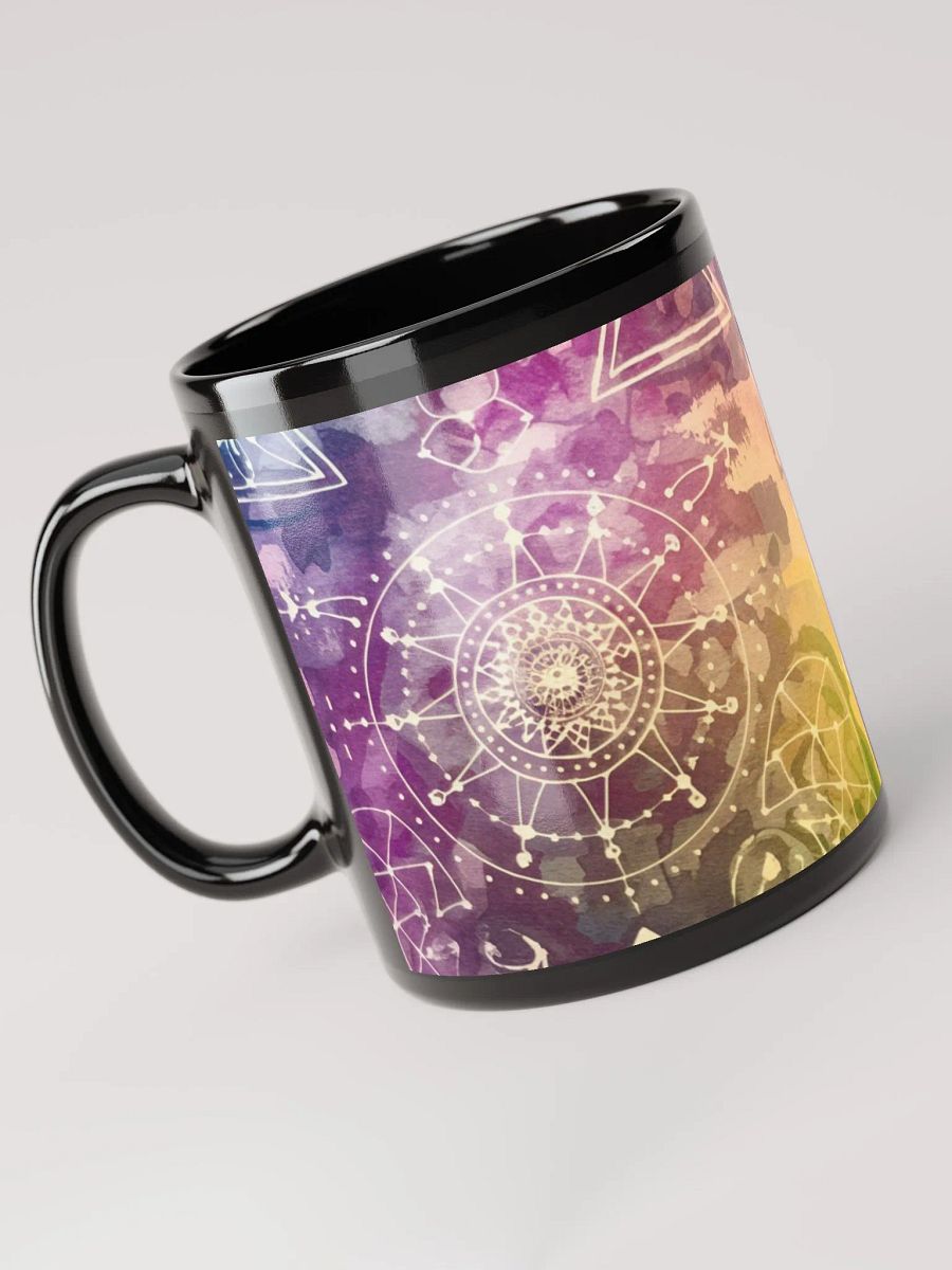 Sacred Geometry, Glossy Black Mug product image (4)