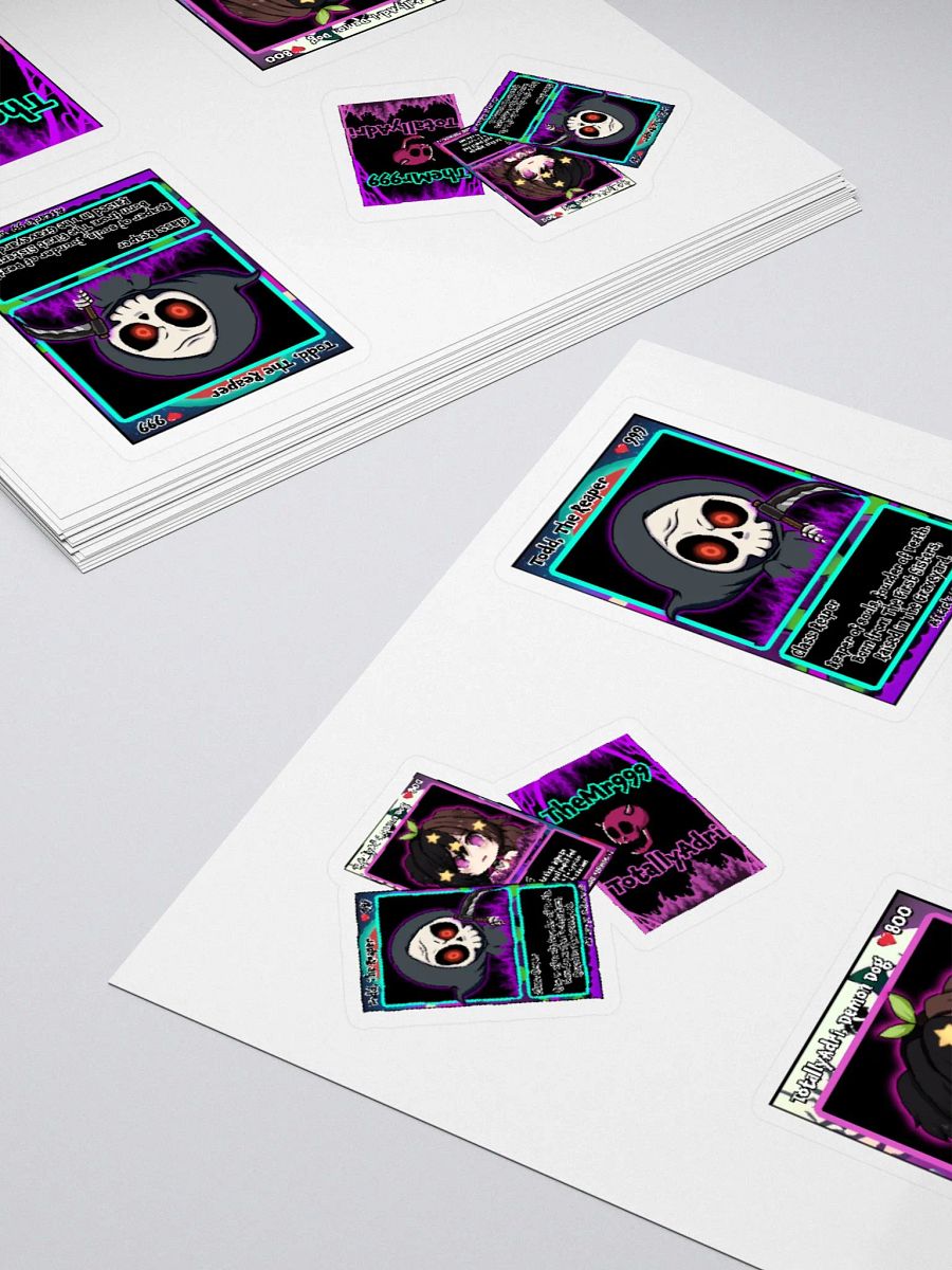 The Reaper & Demon Dog, Hell Cardz Collection Large 4-Pack Stickers product image (4)